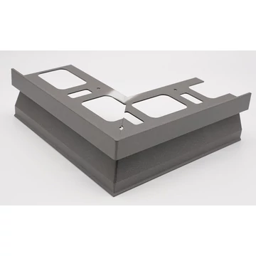 Progress Proterrace Drain FDP Anthracite Teraszprofil Külső Sarokelem Alumínium 10 mm (21 cm x 21 cm) AEPFDP 10ALA