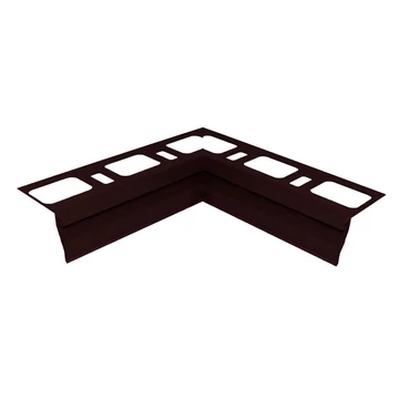 Progress Proterrace Drain Drip Dark Brown Teraszprofil Belső Sarokelem 12,5 mm (21 cm x 21 cm) AIPFDPP 20ALTF