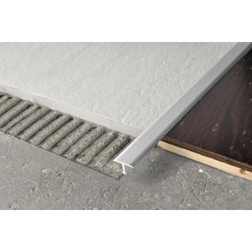 Progress Procover 1045 ALL T Profil Eloxált Matt Ezüst Alumínium Burkolatváltó 10 mm (2,7m/szál) PCRAA 1045