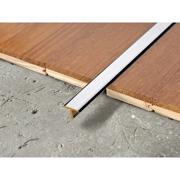 Progress Procover T Profil Polírozott Króm Sárgaréz Burkolatváltó 14 mm (2,7m/szál) PCROC 149 