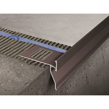 Progress Proterrace Drain FDP Dark Brown Teraszprofil Alumínium 10 mm (2,7m/szál) PFDP 10ALTF