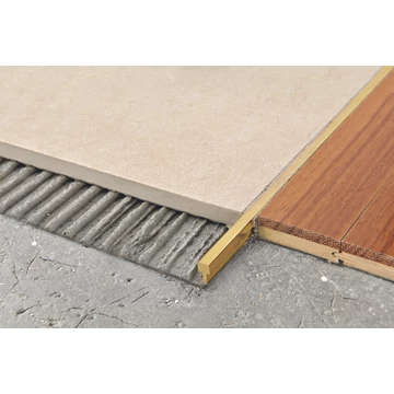 Progress Projoint Natúr Sárgaréz Burkolatváltó profil 5x10 mm (2,7 m/szál) PITON 510
