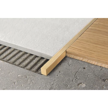 Progress Prosquare Natúr Sárgaréz Burkolatváltó Profil 10 mm (3 m/szál) PQEON 108