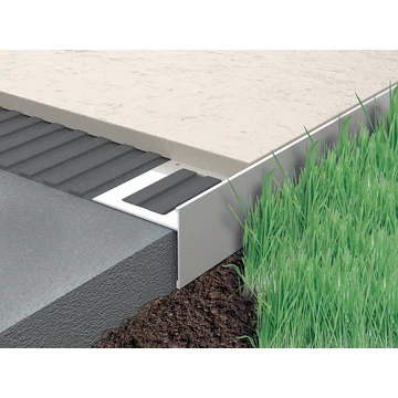 Progress Proside Walk White Alumínium Teraszprofil 20 mm (2,7m/szál) PSDWK 20ALBF