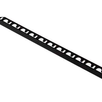 Progress Proterminal L Profil Polírozott Fekete Alumínium 10 mm (2,7 m/szál) PTBN 10