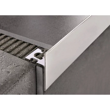 Progress Protermstep ACC Polírozott Rozsdamentes Acél Lépcsőprofil 15 mm (2,7m/szál) PTSPAC 1530